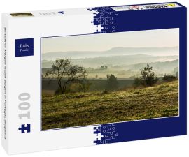 Lais Puzzle - Bewölkter Morgen in den Bergen in Portugal, Braganca - 100 Teile