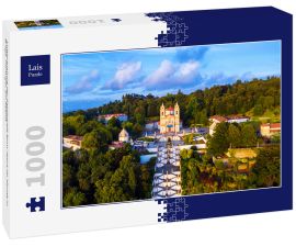 Lais Puzzle - Luftaufnahme der Kathedrale Bom Jesus do Monte in Braga, Portugal, am Abend - 1.000 Teile