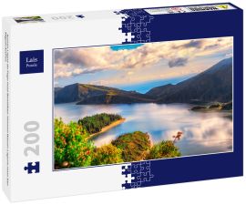 Lais Puzzle - Azoren Lagoa do Fogo Insel Bewölkter Himmel Wasser Lagune Insel Sao Miguel Azoren  - 200 Teile