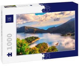 Lais Puzzle - Azoren Lagoa do Fogo Insel Bewölkter Himmel Wasser Lagune Insel Sao Miguel Azoren  - 1.000 Teile
