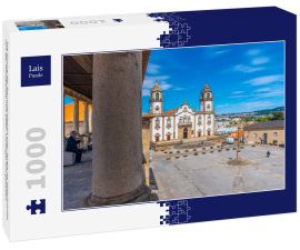 Lais Puzzle - Die Kirche der Barmherzigkeit oder Igreja da Misericórdia von der Kathedrale von Viseu, Portugal aus gesehen - 1.000 Teile