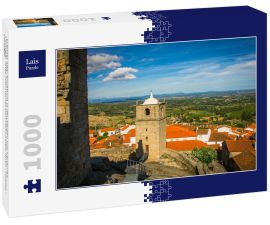 Lais Puzzle - Schöner alter Kirchturm in den Bergen von Gardunha, Portugal. Altes historisches Dorf von Castelo Novo - Fundao - Portugal - 1.000 Teile