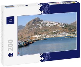Lais Puzzle - Skyros Insel, Griechenland Hauptstadt Reflexion am Hafen - 200 Teile