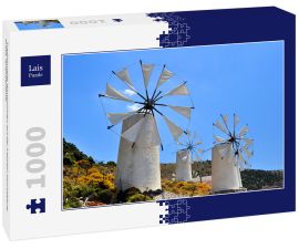 Lais Puzzle - Traditionelle Windmühlen auf der Lassithi-Hochebene, Kreta, Griechenland - 1.000 Teile