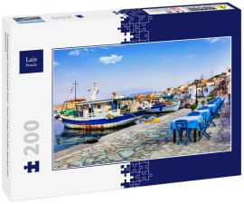 Lais Puzzle - Traditionelle Griechenland-Serie - Insel Chalki mit alten Booten und Tavernen - 200 Teile