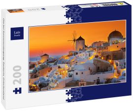 Lais Puzzle - Oia bei Sonnenuntergang, Santorin, Griechenland - 200 Teile