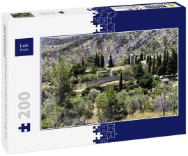 Lais Puzzle - Handgeschnitzter Wandhintergrund mit lokalen Motiven in Pyrgi, Insel Chios, Griechenland - 200 Teile