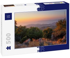 Lais Puzzle - Sonnenuntergang auf Lesbos, Griechenland - 500 Teile