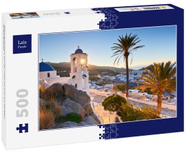 Lais Puzzle - Blick auf Chora auf der Insel Ios früh am Morgen, Griechenland - 500 Teile