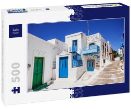 Lais Puzzle - Bunte Straße in Astypalaia, Dodekanes, Griechenland - 500 Teile