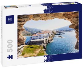 Lais Puzzle - Schöne Aussicht auf Chora, die Hauptstadt der Insel Andros, Kykladen, Griechenland - 500 Teile