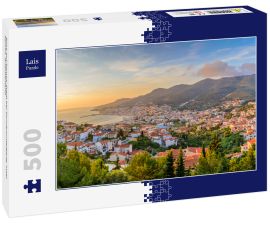 Lais Puzzle - Blick auf Samos-Stadt bei Sonnenuntergang, Insel Samos, Griechenland - 500 Teile