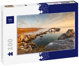 Lais Puzzle - Die Kirche Agios Isidoros im Norden von Chios bei Sonnenaufgang. - 100 Teile