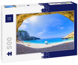 Lais Puzzle - Strand von Porto Katsiki, Insel Lefkada, Griechenland - 500 Teile