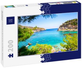 Lais Puzzle - Die malerische Anthony Quinn Bucht auf der Insel Rhodos, Mittelmeer, Griechenland - 200 Teile