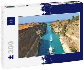 Lais Puzzle - Boote auf dem Kanal von Korinth in Griechenland - 200 Teile