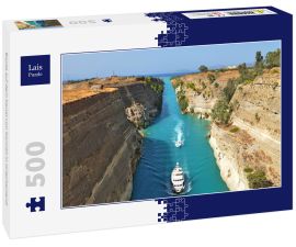 Lais Puzzle - Boote auf dem Kanal von Korinth in Griechenland - 500 Teile