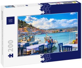 Lais Puzzle - Blick auf das malerische Küstenstädtchen Gythio, Peloponnes, Griechenland - 200 Teile