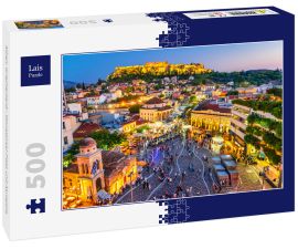 Lais Puzzle - Athen, Griechenland - Monastiraki-Platz und Akropolis - 500 Teile