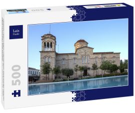 Lais Puzzle - Zentraler Platz in Argos, Griechenland . Blick auf den Platz des Heiligen Andreas (Agios Andreas), den Hauptplatz der Stadt Argos, Peloponnes, Griechenland - 500 Teile