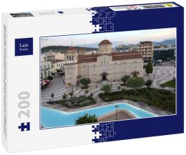 Lais Puzzle - Zentraler Platz in Argos, Griechenland . Blick auf den Platz des Heiligen Andreas (Agios Andreas), den Hauptplatz von Argos-Stadt, Peloponnes, Griechenland - 200 Teile