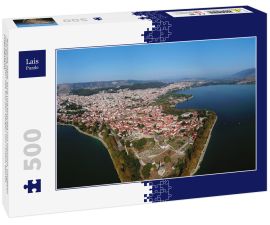 Lais Puzzle - Ikonische Stadt, Burg und Moschee von Ioannina, umgeben vom berühmten See und den Bergen von Pindus, Epirus, Griechenland - 500 Teile