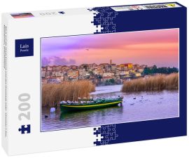 Lais Puzzle - Blick auf die Stadt Kastoria und den Orestiada (oder "Orestias") See, Mazedonien, Griechenland - 200 Teile