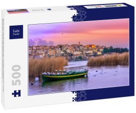 Lais Puzzle - Blick auf die Stadt Kastoria und den Orestiada (oder "Orestias") See, Mazedonien, Griechenland - 500 Teile