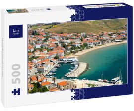 Lais Puzzle - Myrina auf Limnos von oben - 500 Teile