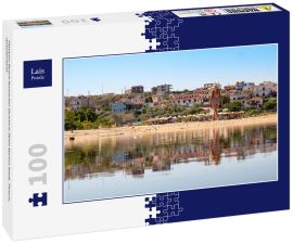 Lais Puzzle - Platanes Beach ikonischer Strand in Skala Marion Stadt, Thasos, Griechenland - 100 Teile