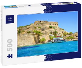 Lais Puzzle - Die Insel Spinalonga ist eine beliebte Touristenattraktion auf Kreta, Griechenland - 500 Teile