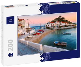 Lais Puzzle - Das malerische Dorf Kokkari auf der Insel Samos, Griechenland - 200 Teile