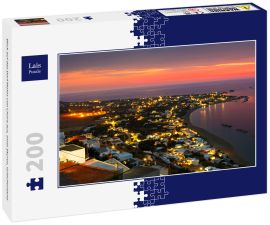 Lais Puzzle - Blick auf das Dorf Molos von Chora aus, Insel Skyros, Griechenland - 200 Teile