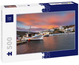 Lais Puzzle - Das Dorf Batsi an der Küste der Insel Andros in Griechenland - 500 Teile