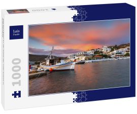 Lais Puzzle - Das Dorf Batsi an der Küste der Insel Andros in Griechenland - 1.000 Teile