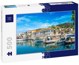 Lais Puzzle - Alter Hafen in Limenas, Hauptstadt und Haupthafen der Insel Thasos, Griechenland - 500 Teile