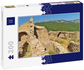 Lais Puzzle - Verfallene Gebäude im mittelalterlichen Dorf Anavatos, Insel Chios, Griechenland - 200 Teile