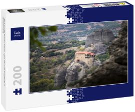Lais Puzzle - Blick auf das Meteora-Kloster Agios Nikólaos Anapavsás in Griechenland - 200 Teile