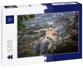 Lais Puzzle - Blick auf das Meteora-Kloster Agios Nikólaos Anapavsás in Griechenland - 500 Teile