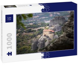Lais Puzzle - Blick auf das Meteora-Kloster Agios Nikólaos Anapavsás in Griechenland - 1.000 Teile