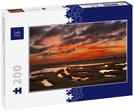 Lais Puzzle - Evros, Griechenland:  Sonnenuntergang im Delta des Flusses Evros, Thrakien, Griechenland. - 200 Teile
