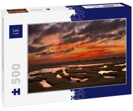 Lais Puzzle - Evros, Griechenland:  Sonnenuntergang im Delta des Flusses Evros, Thrakien, Griechenland. - 500 Teile