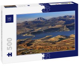 Lais Puzzle - Die "Hohe" Brücke von Servia (1372 Meter lang) und der Polyfytos-See, Kozani, Mazedonien, Griechenland - 500 Teile