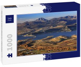Lais Puzzle - Die "Hohe" Brücke von Servia (1372 Meter lang) und der Polyfytos-See, Kozani, Mazedonien, Griechenland - 1.000 Teile