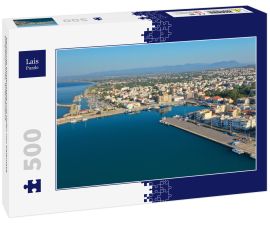 Lais Puzzle - berühmte Küstenstadt und Hafen von Kalamata, Südpeloponnes, Griechenland - 500 Teile