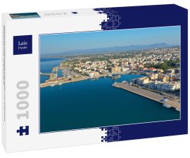 Lais Puzzle - berühmte Küstenstadt und Hafen von Kalamata, Südpeloponnes, Griechenland - 1.000 Teile
