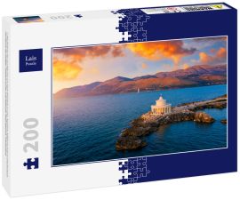 Lais Puzzle - Luftaufnahme des Leuchtturms von Saint Theodore in Lassi, Argostoli, Kefalonia Insel in Griechenland. Leuchtturm des Heiligen Theodore auf der Insel Kefalonia, Stadt Argostoli, Griechenland - 200 Teile