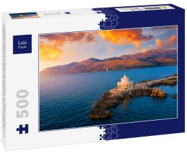 Lais Puzzle - Luftaufnahme des Leuchtturms von Saint Theodore in Lassi, Argostoli, Kefalonia Insel in Griechenland. Leuchtturm des Heiligen Theodore auf der Insel Kefalonia, Stadt Argostoli, Griechenland - 500 Teile