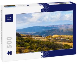 Lais Puzzle - Wanderweg im Hochland der griechischen Kykladeninsel Andros mit der Insel Euböa im Hintergrund - 500 Teile