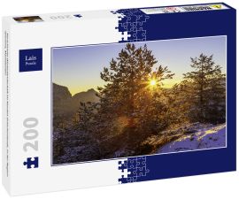 Lais Puzzle - Verschneite Winterlandschaft im Norden Griechenlands, in der Region Grevena, Mazedonien - 200 Teile
